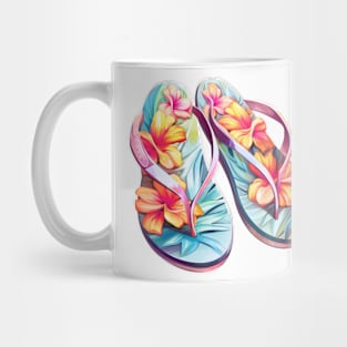 Watercolor Flip Flops #4 Mug